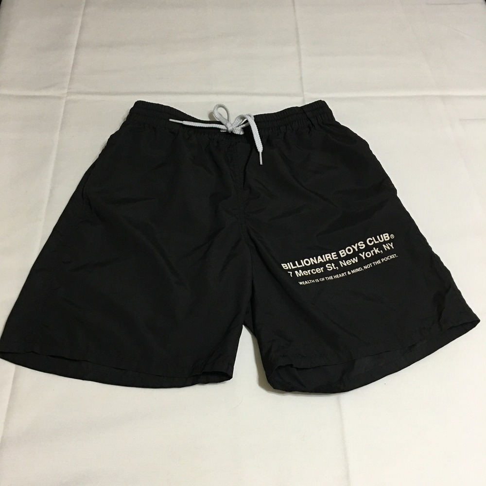 Billionaire Boys Club Shorts Mens Small Black Graphic Mercer St NY